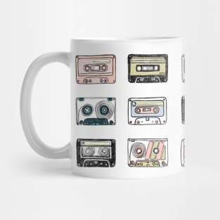 audio music cassettes, tapes Mug